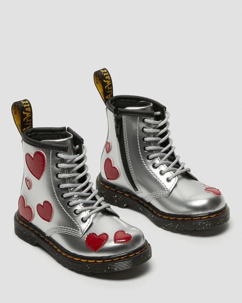 Dr Martens Toddler 1460 Glitter Star Lak Veterlaarzen Kinderen Metal | NL 129FDN